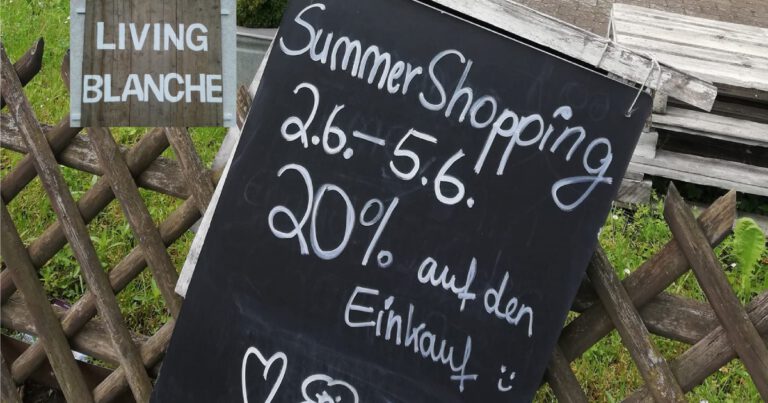 Rabattaktion bei Living Blanche