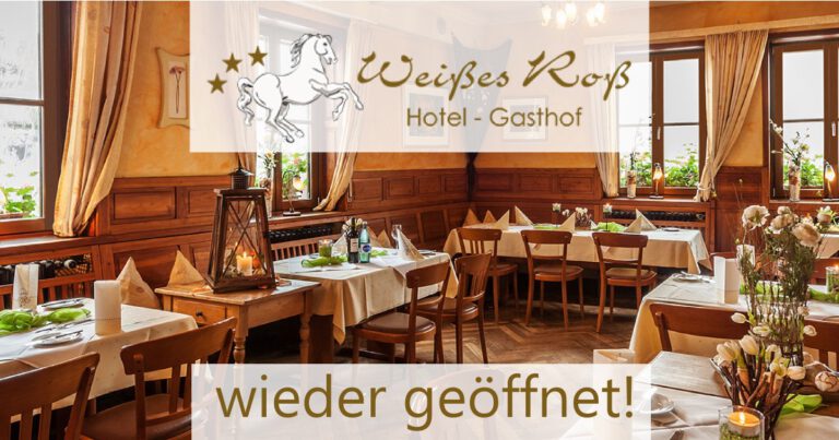 Erfreuliche Nachricht vom Weißen Ross: