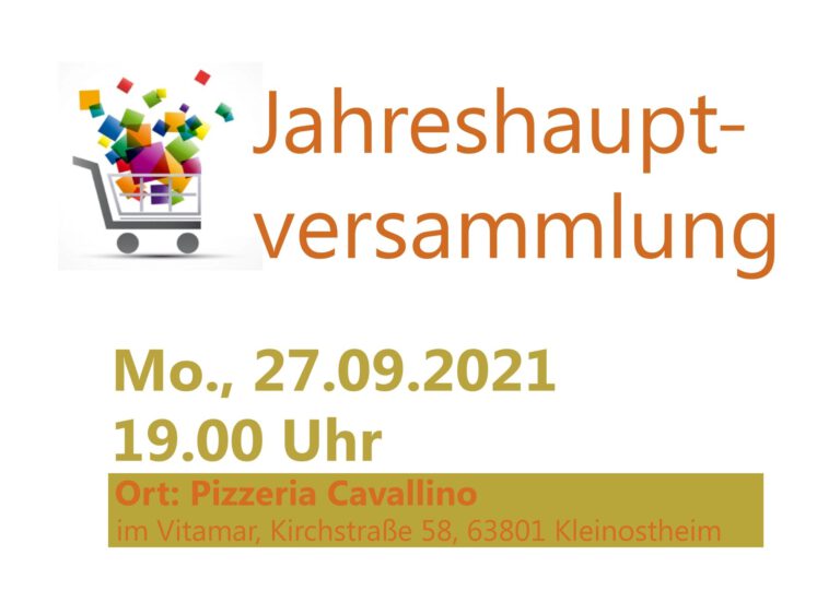 Einladung zur Jahreshauptversammlung