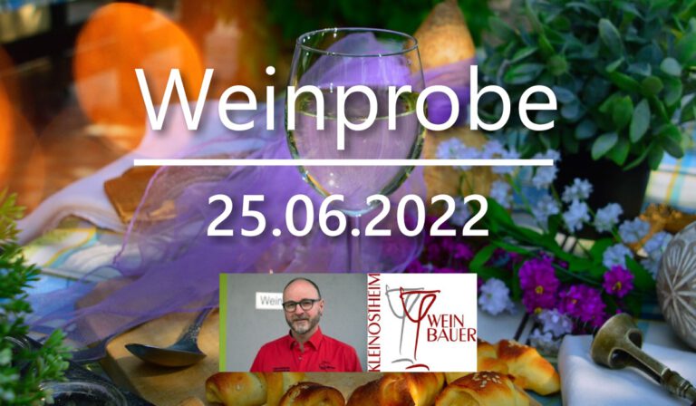 Einladung zur Sommerweinprobe beim Weinbauer