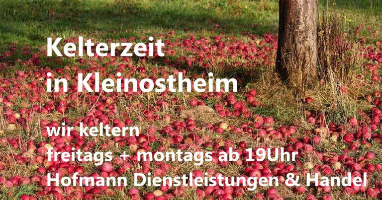 Kelterzeit in Kleinostheim