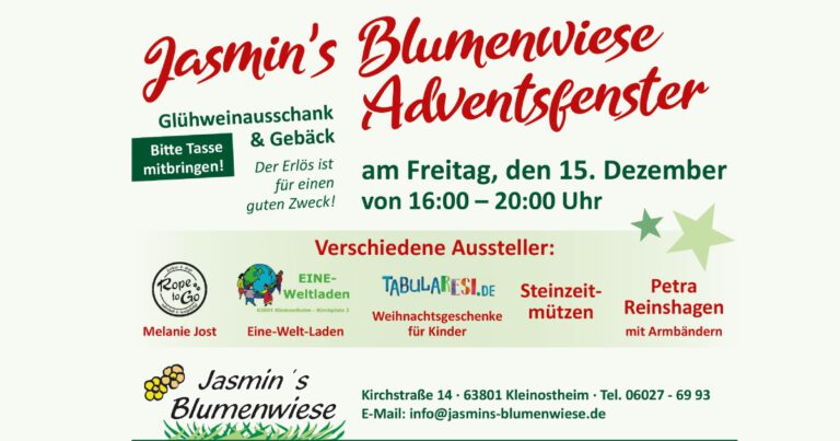 Jasmin’s Blumenwiese Adventskalender