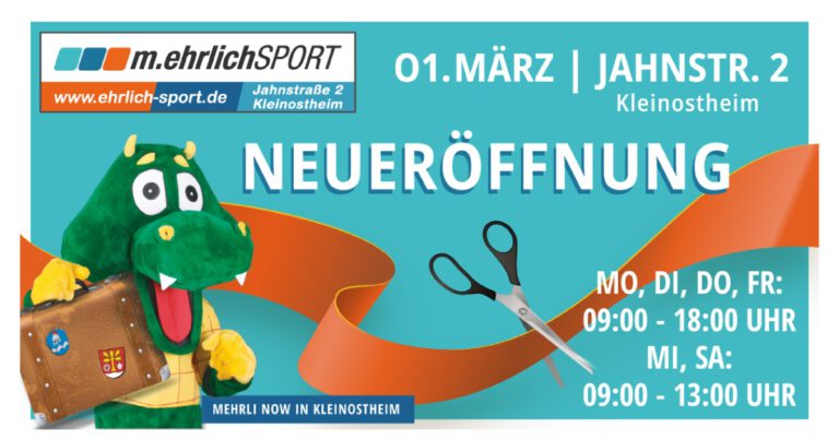 Neueröffnung Ehrlich-Sport und Ehrlich-Event